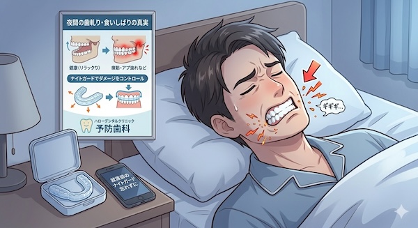 無意識のクセが歯を削る？「歯軋り・食いしばり」のダメージと大切な歯を守るコントロール法