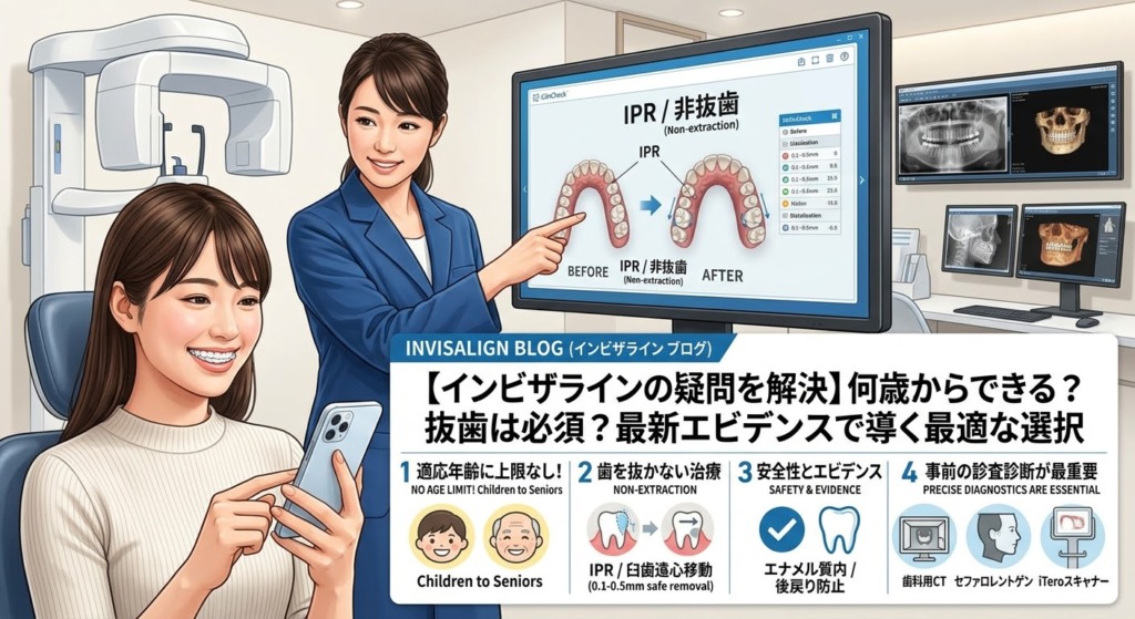 【インビザラインの疑問を解決】何歳からできる？抜歯は必須？